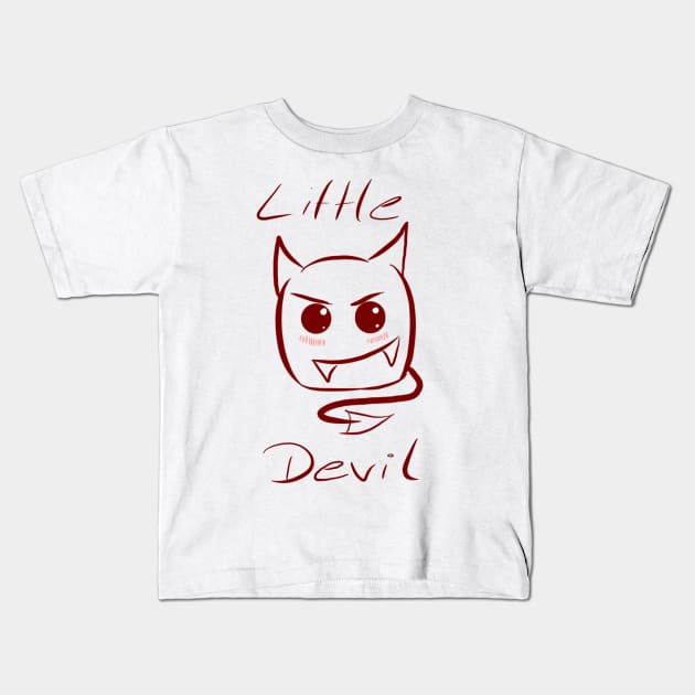 Little Devil Kids T-Shirt by Soul666